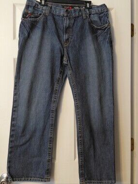 Ariat M4 FR Relaxed Boot Jeans Size 38 X 29 Medium Wash